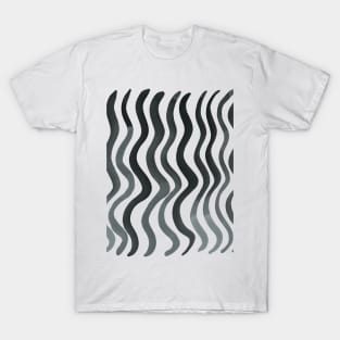 Wavy lines - grey T-Shirt